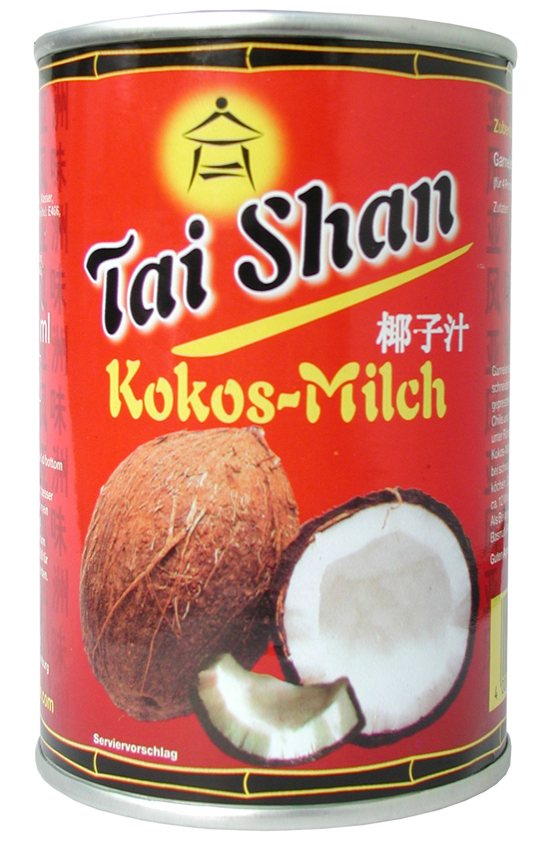 Kokosnuss-Milch, ungezuckert, 17-19% Fett, 400 ml