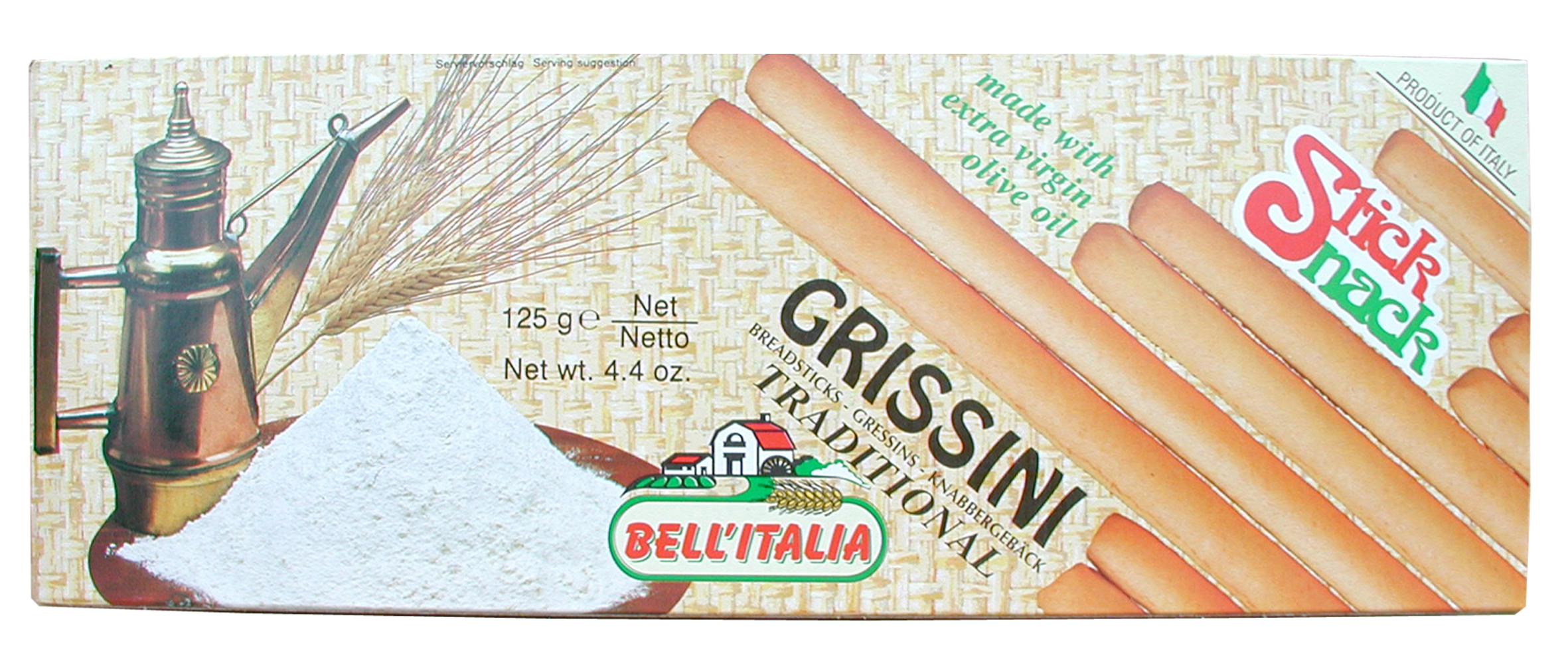 Grissini, Typ O, normal, 125 g