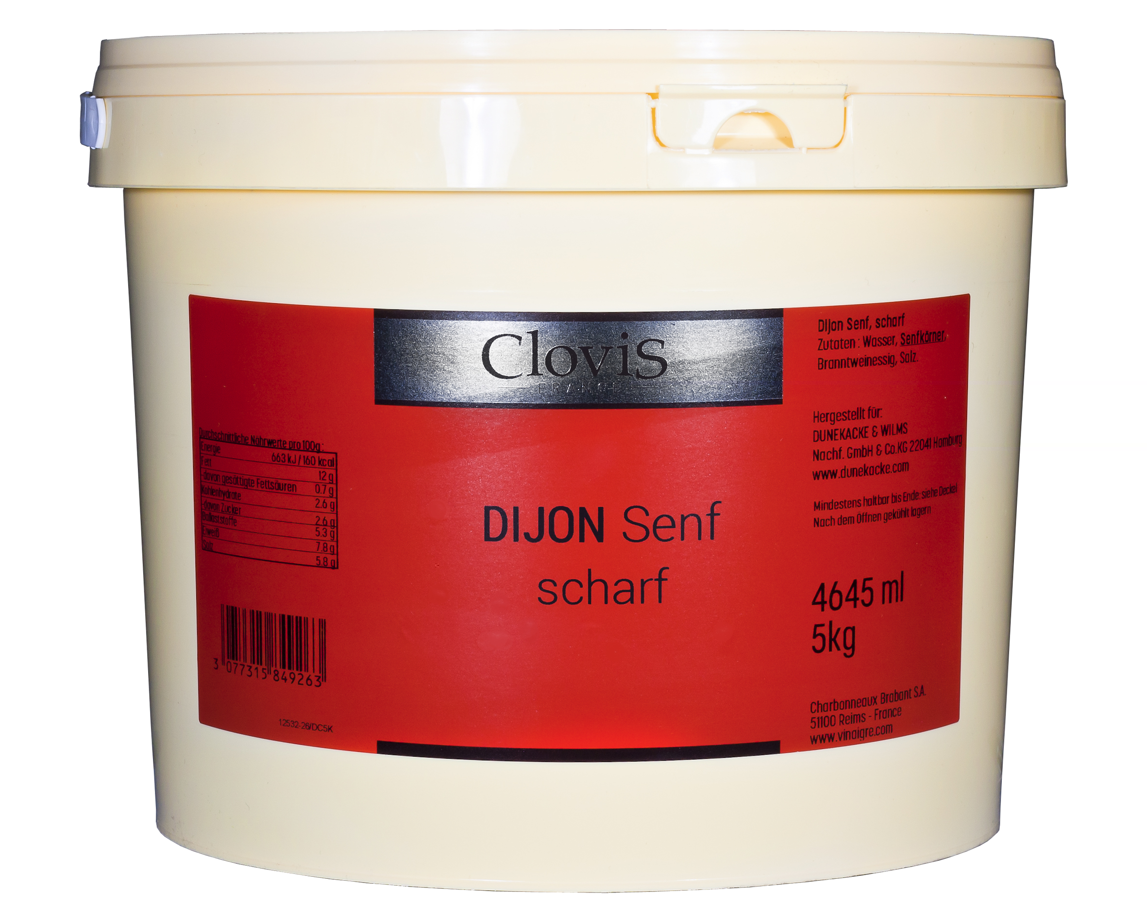 Dijon-Senf, scharf, 4645 ml