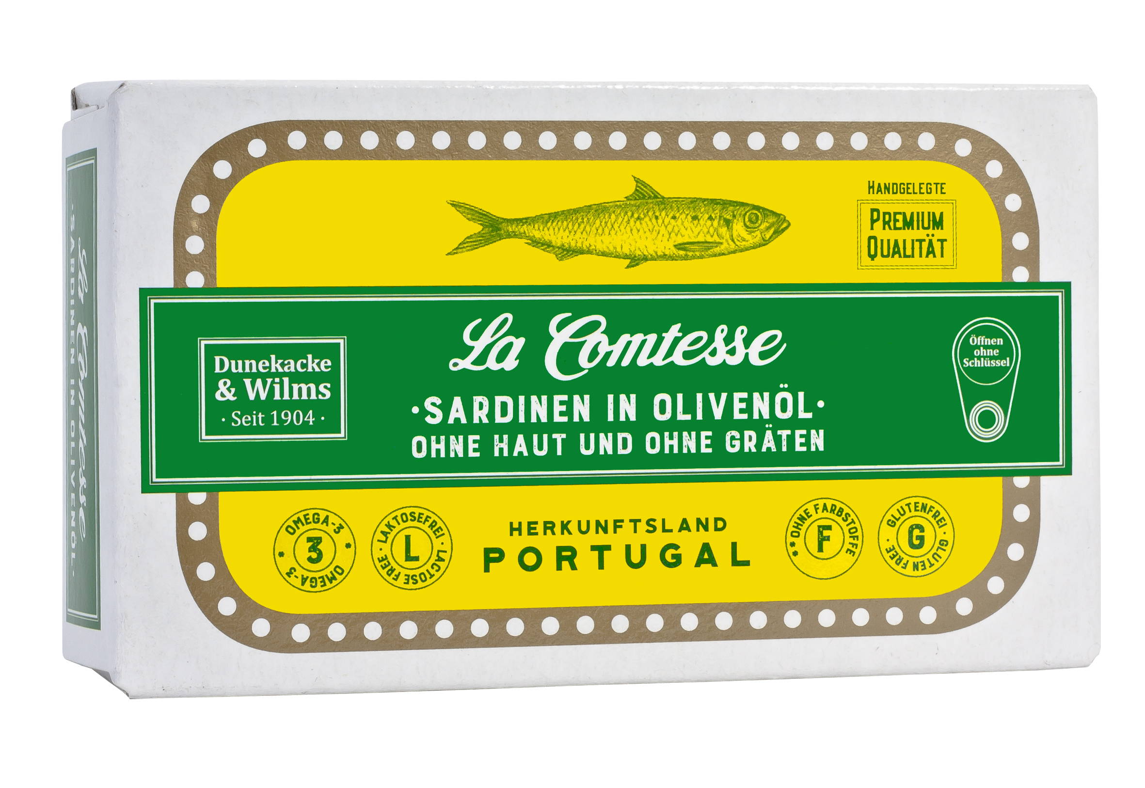 Sardinen in Oliven Öl ohne Haut und ohne Gräten, 125 g