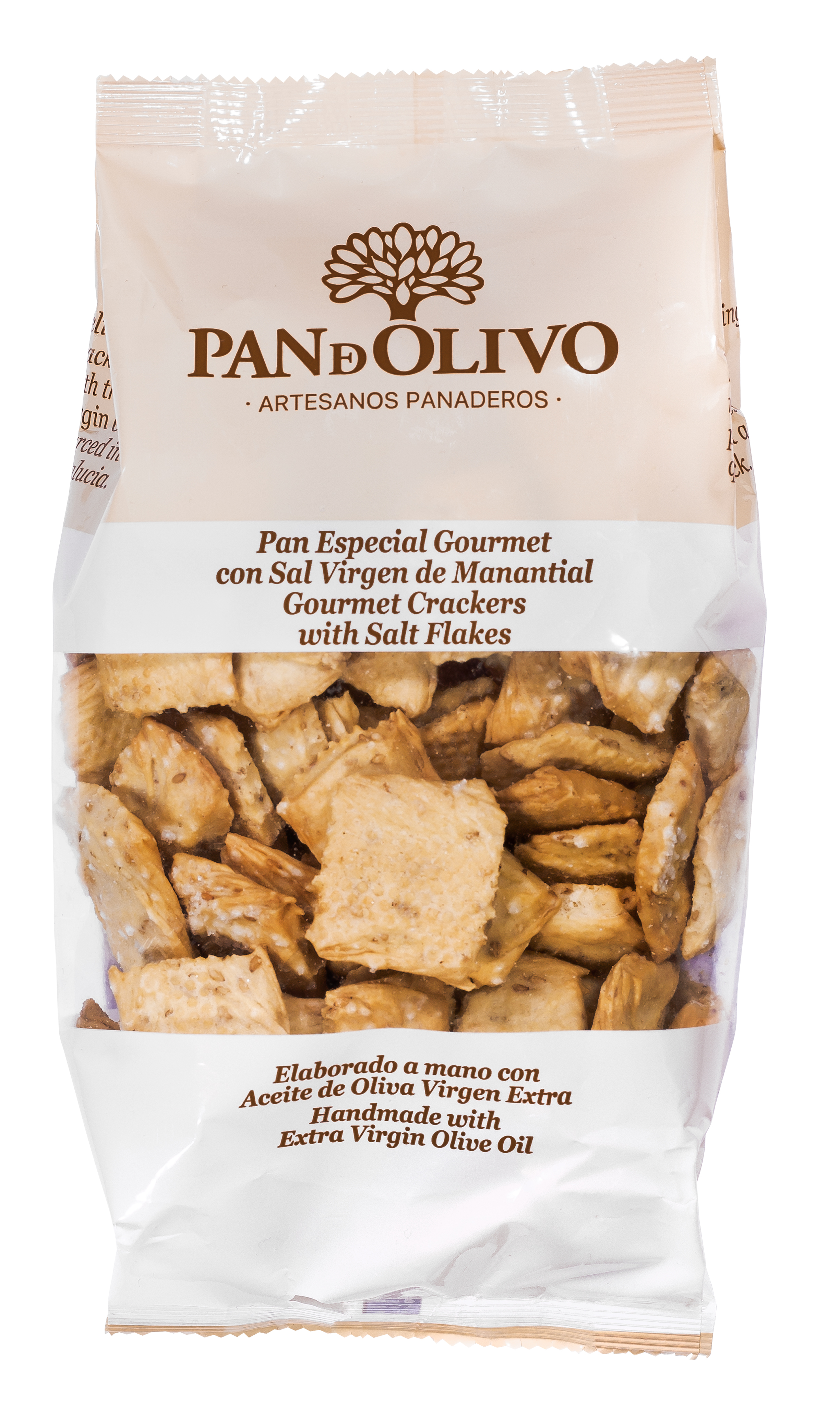 Pan de Olivo / Cracker mit Salzflocken  