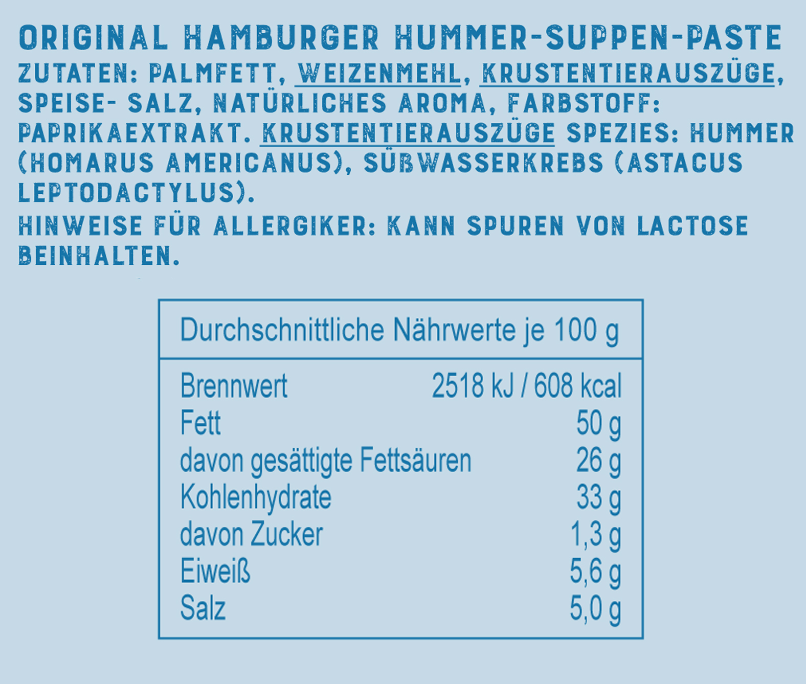 Hummer-Suppen-Paste, 450 g