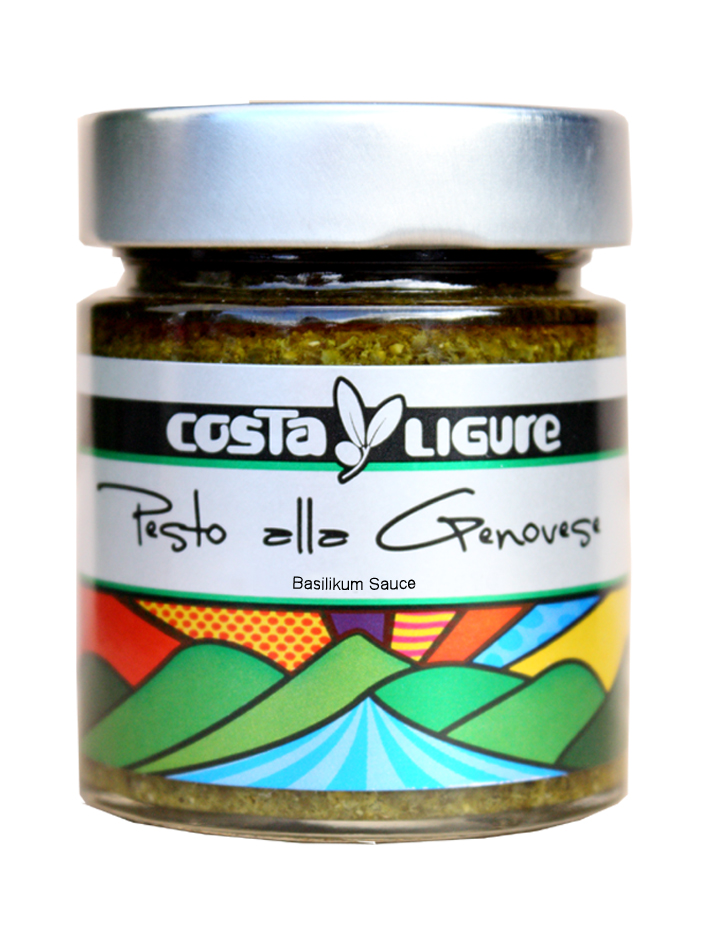 Pesto alla Genovese, Basilikum-Sauce, grün, 135 g