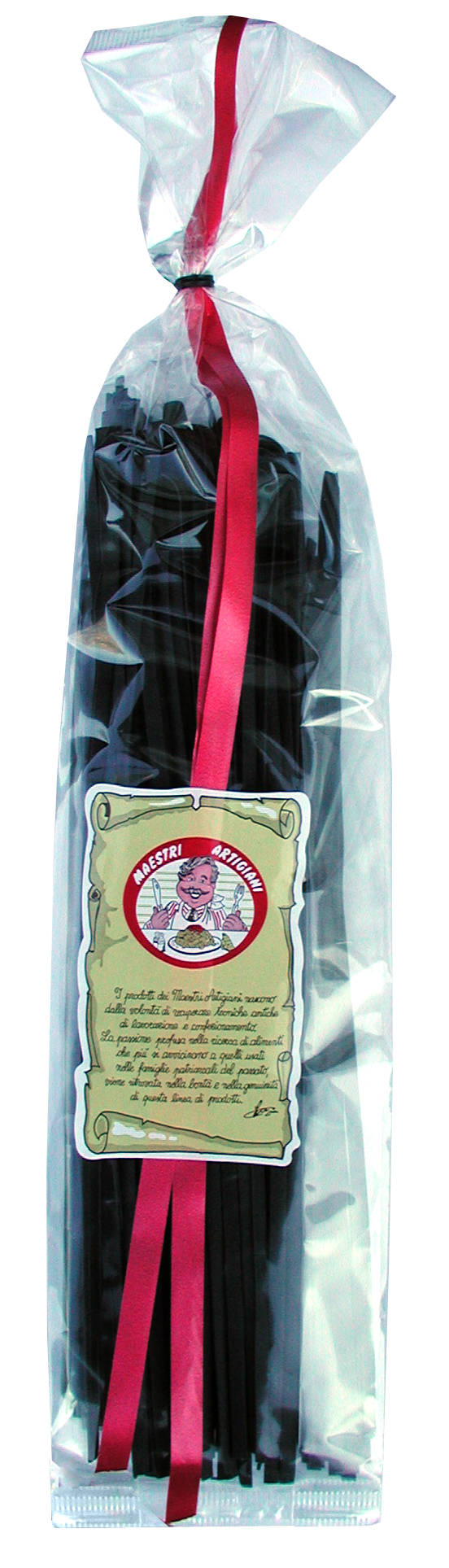 Tagliatelle al Nero Sepia, Bandnudeln schwarz gefärbt, 250 g