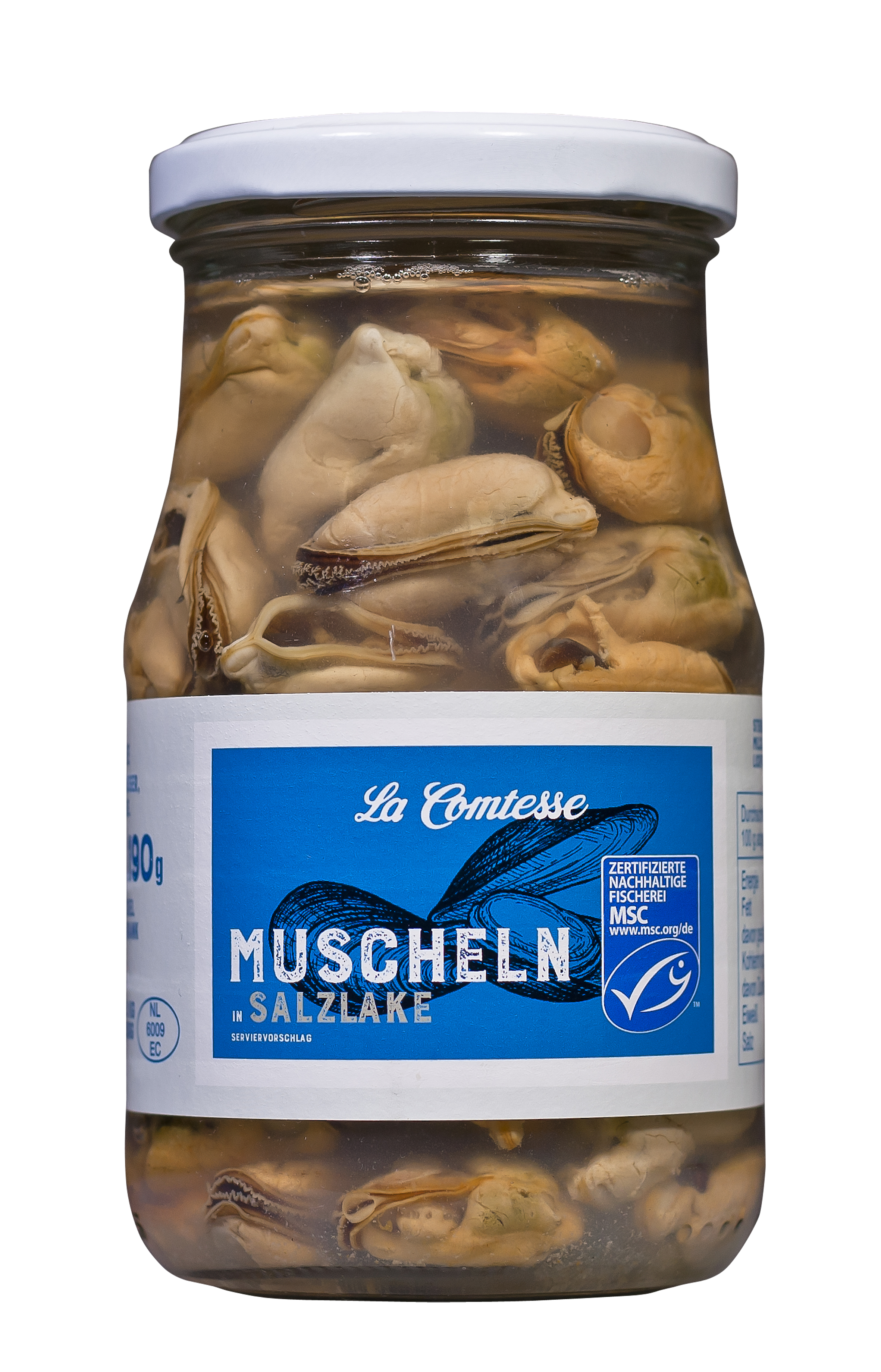 Seemuscheln in Salzlake, 350 g