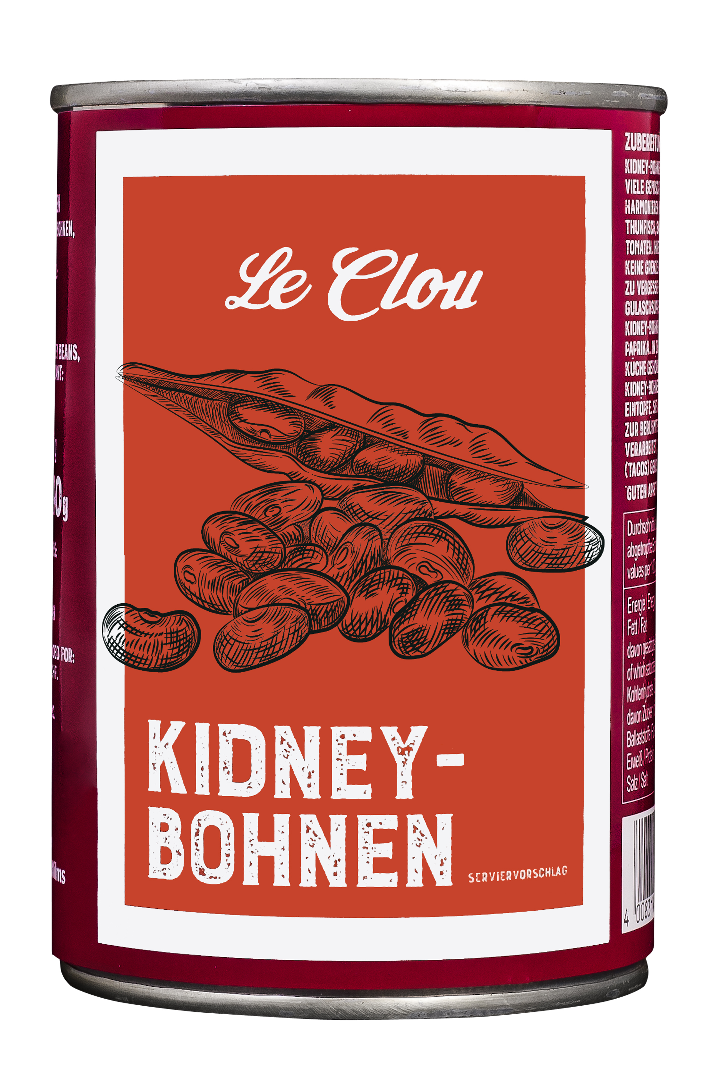 Kidney-Bohnen rot und zart, , 400 g