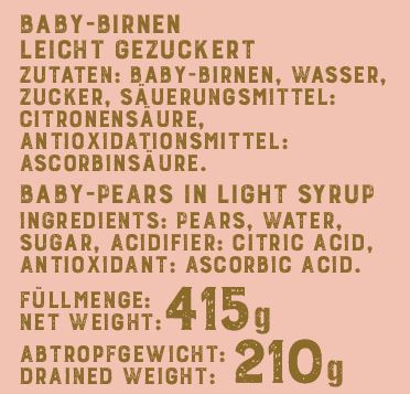 Baby-Birnen, 415 g