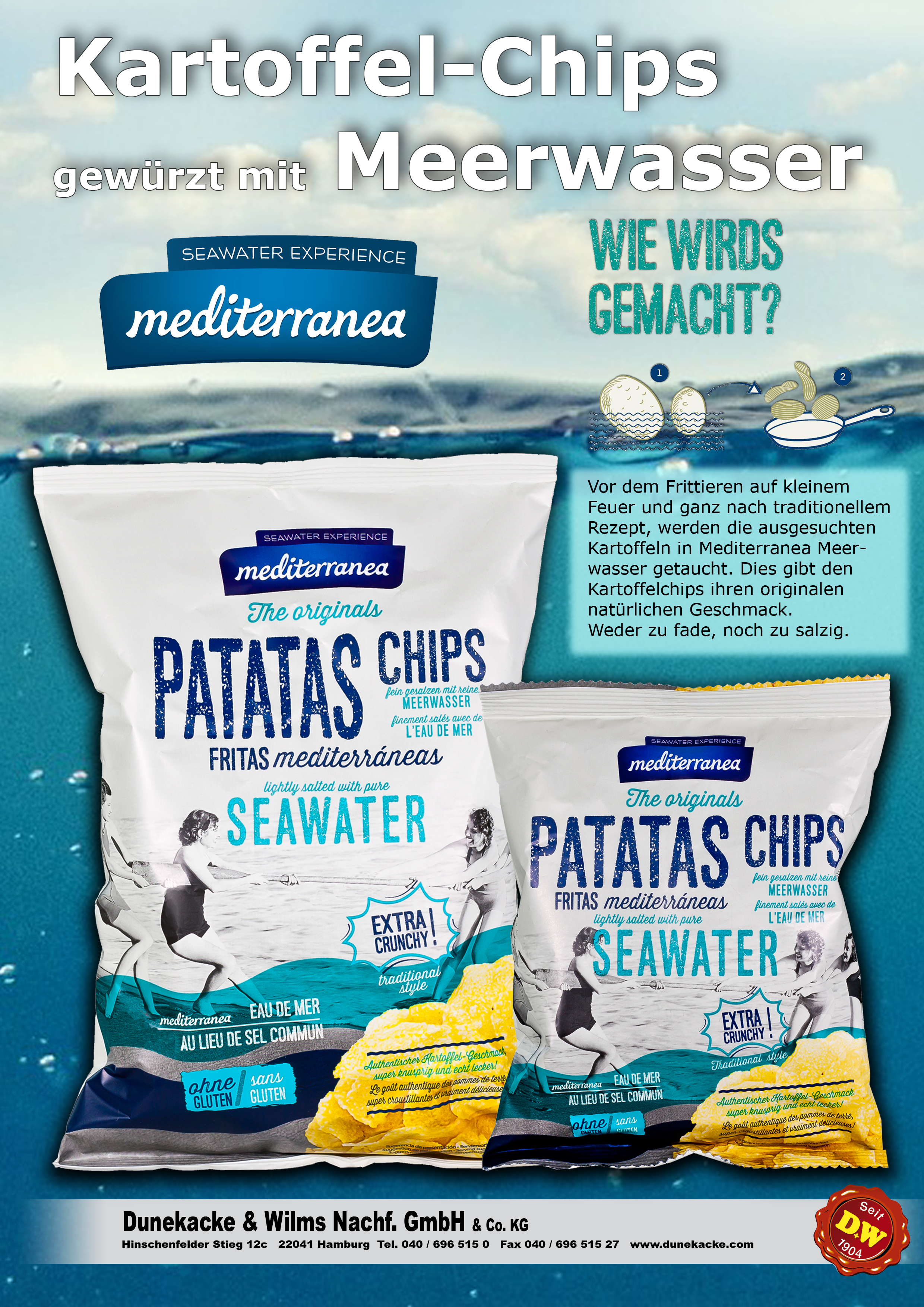 Chips mit Meerwasser