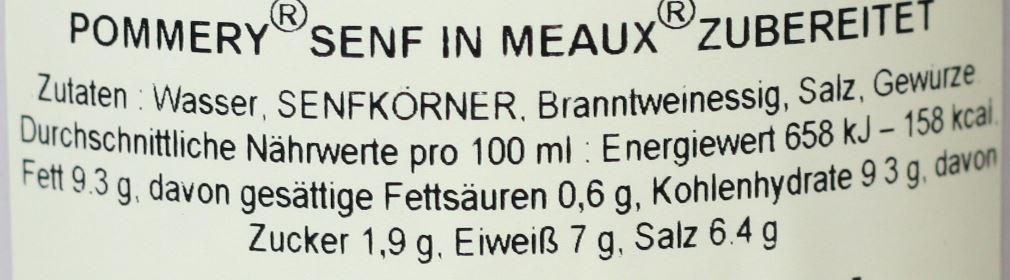 Franz. Senf, körnig im klassischen Steinguttopf, Luxusausstattung, 480 ml