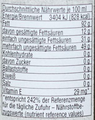 hochwertiges Maiskeim- Öl, 250 ml