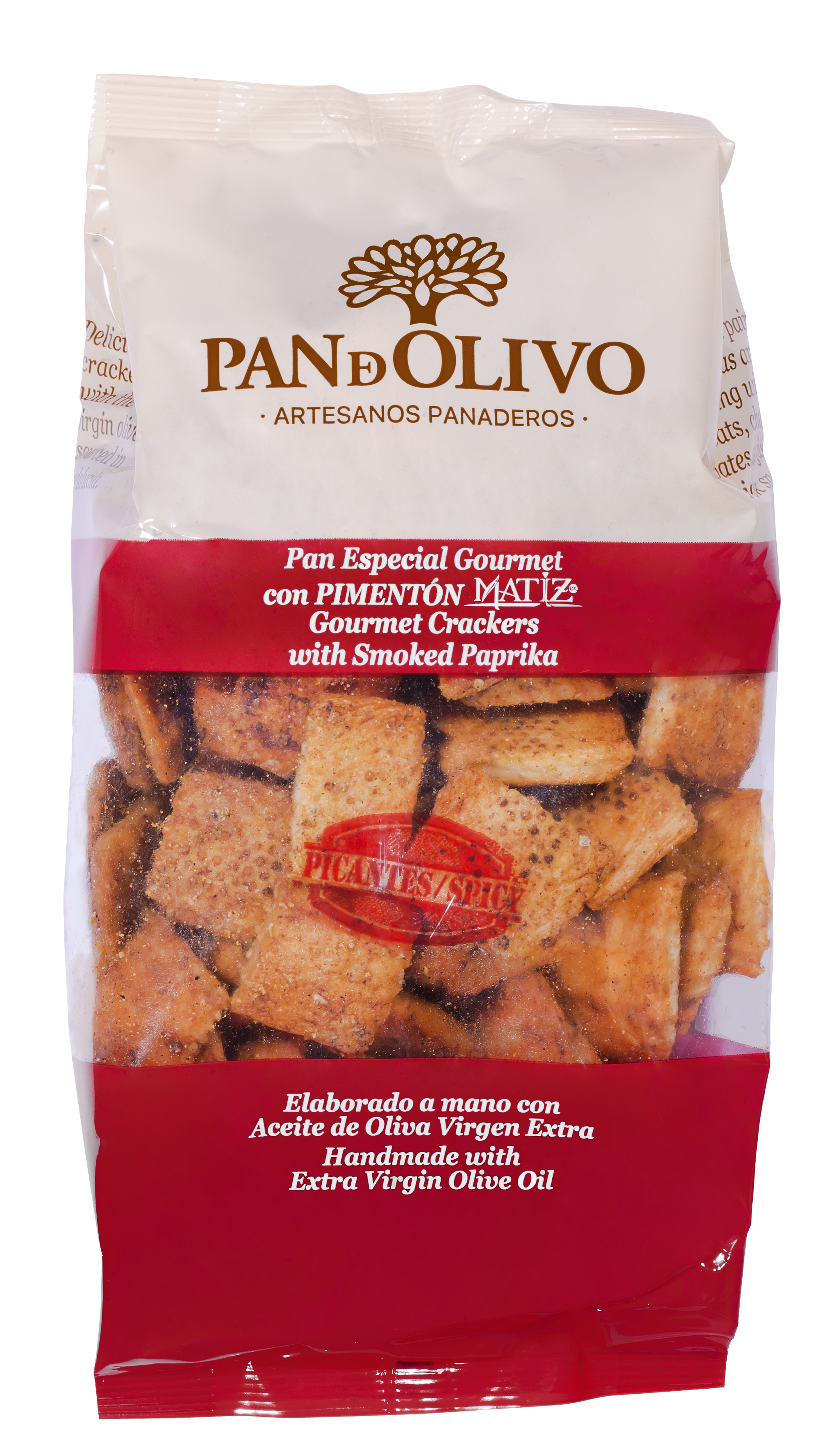 Pan de Olivo / Cracker mit geräucherter Paprika, pikant  