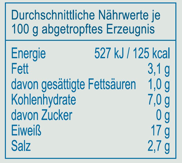 Seemuscheln in Salzlake, 350 g