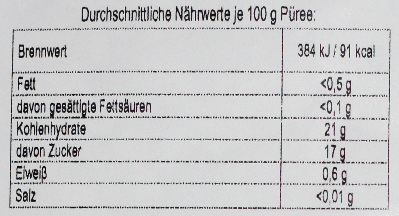 Heidelbeere - Frucht-Püree, 1000 g