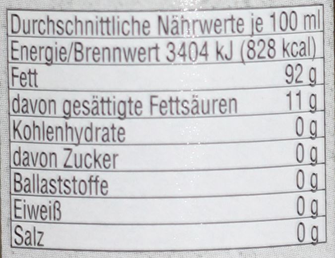 hochwertiges Erdnuss- Öl, 250 ml