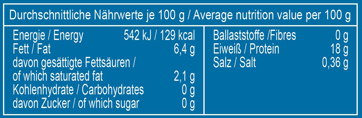 Sardinen naturell in Wasser ohne Haut und ohne Gräten, 125 g
